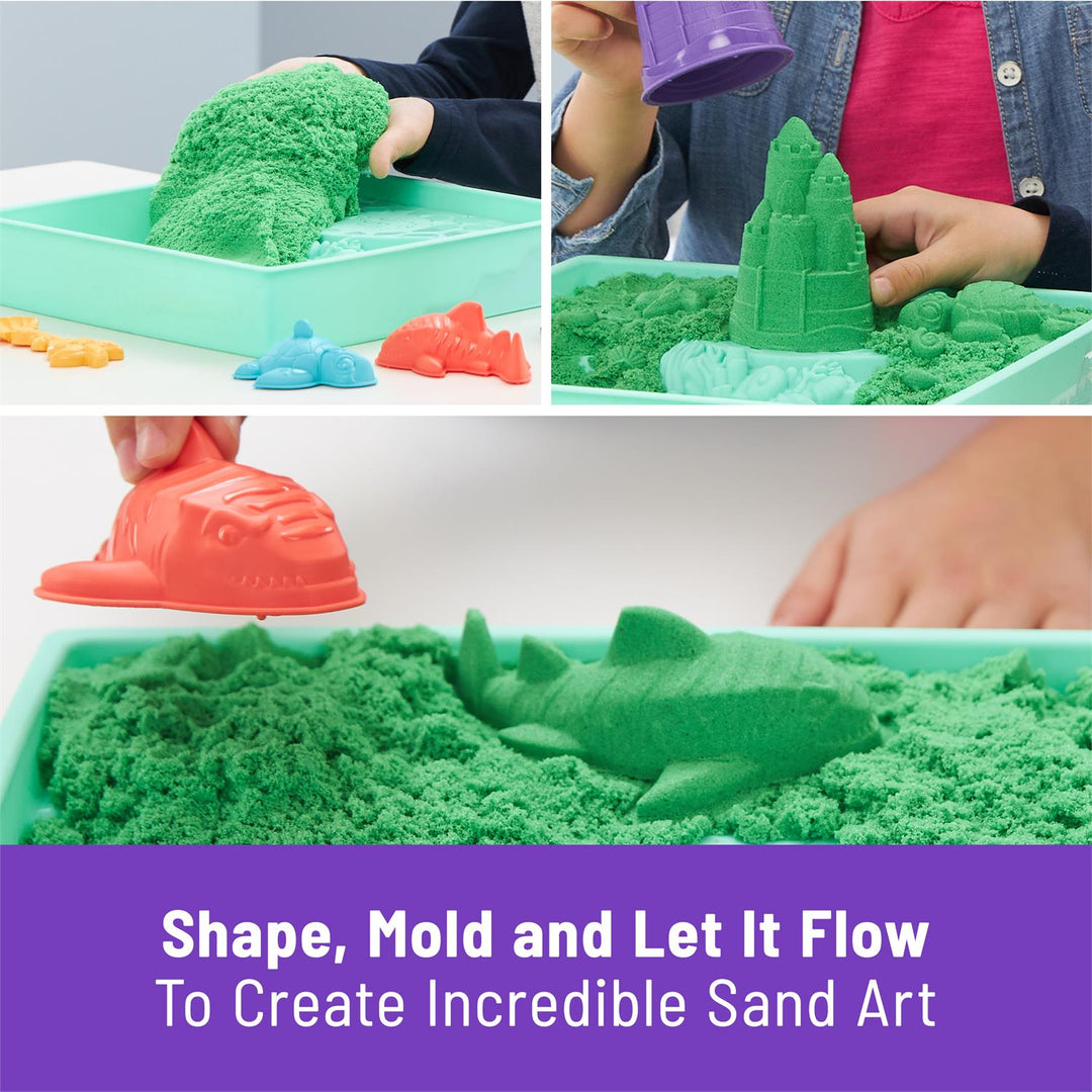 Green Kinetic Sand Boxed Playset
