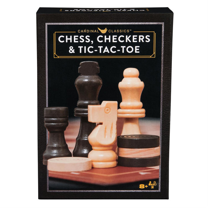 Cardinal Classics, Chess Checkers and Tic-Tac-Toe Set