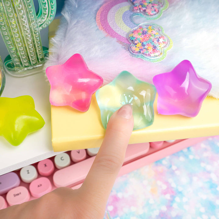 Chubby Chibi Frosted Star Sensory Toy