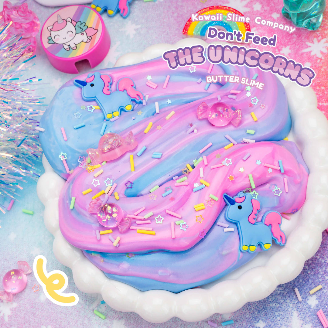 Don't Feed the Unicorns Butter Slime