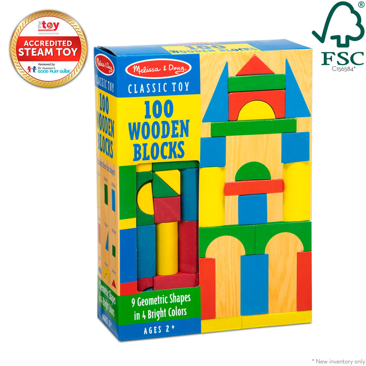 100 Wood Blocks Set