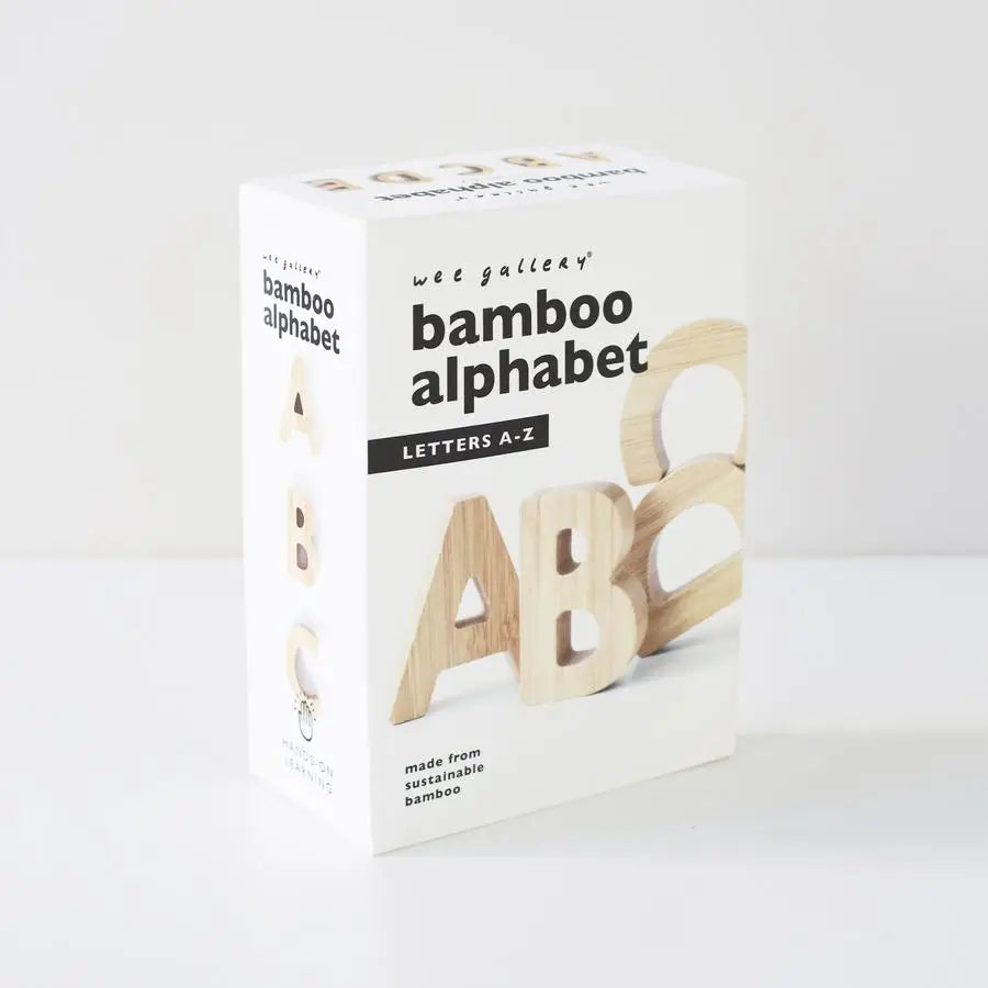 Bamboo Alphabet Letters