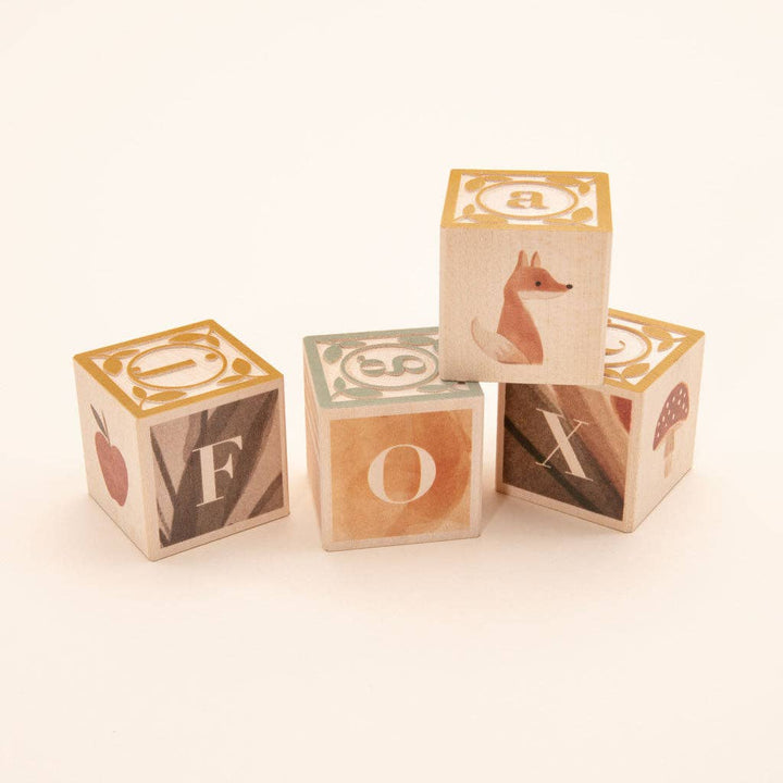 Watercolor ABC Wooden Blocks
