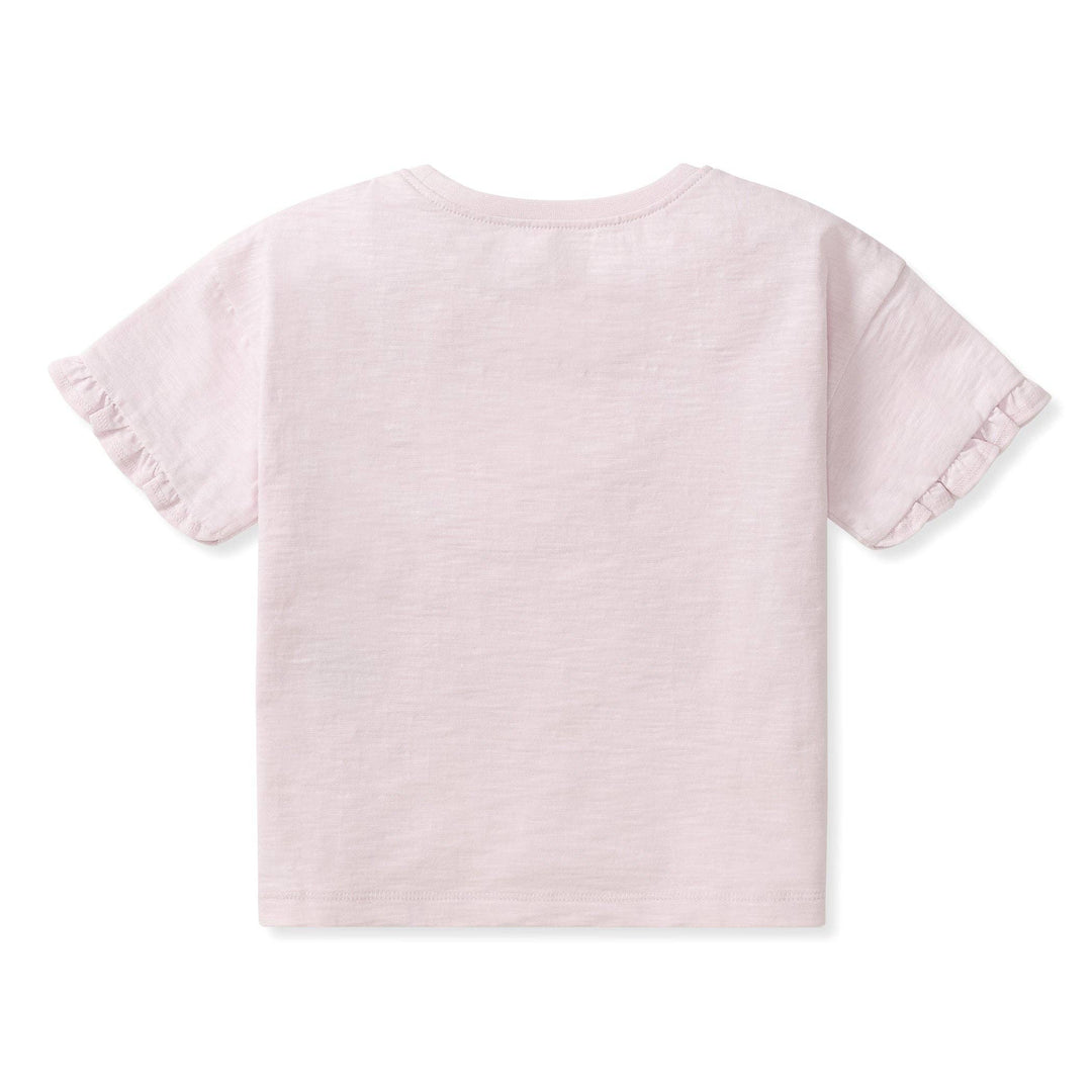 Drop Shoulder Ruffle T-Shirt: 4T