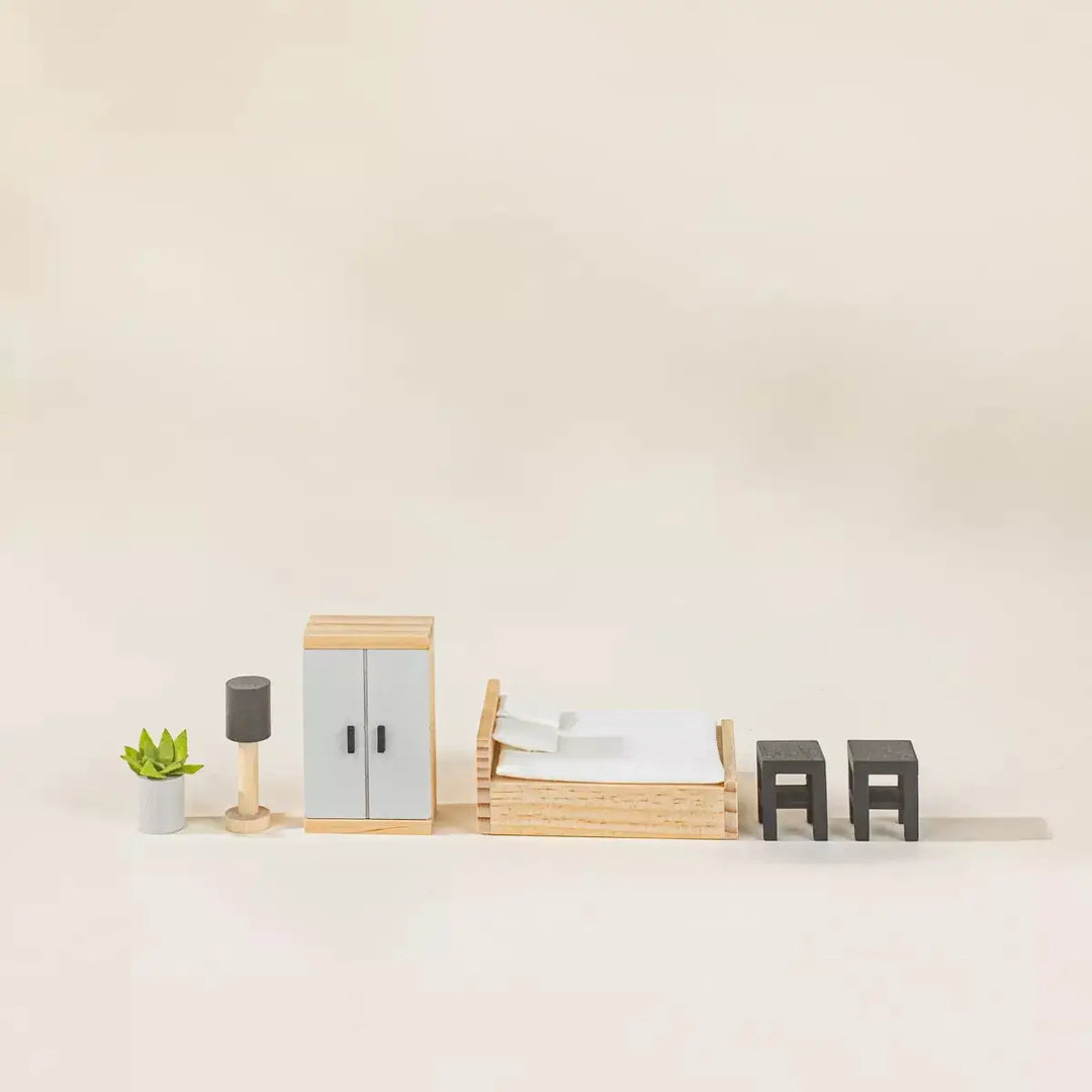 Grown Up Bedroom Wooden Doll House Furniture