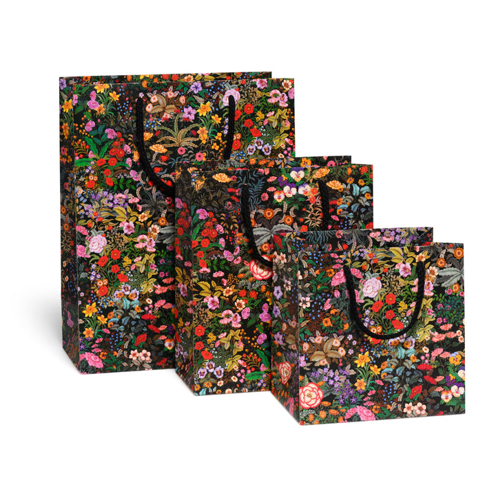Meadow Black gift bags: Large