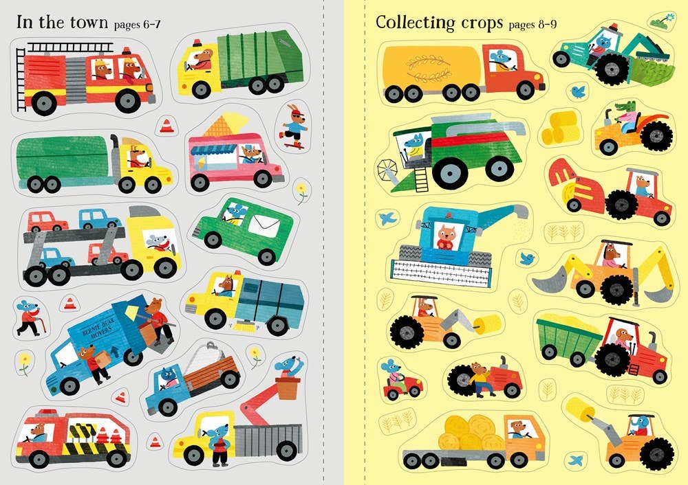 Little First Stickers Tractors And Trucks