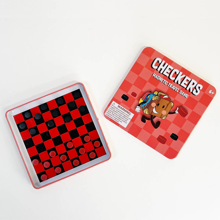 On the Way Games Magnetic Checkers, Travel Game