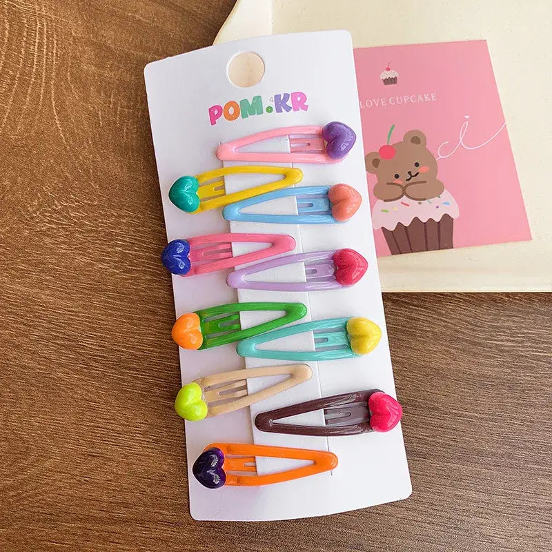 Color Pop Hearts Hair Clips