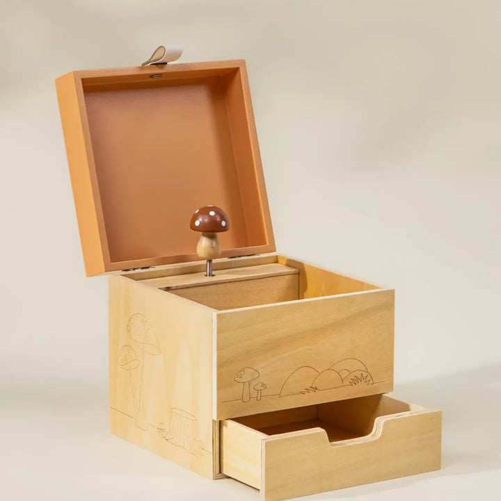 Mushroom Wooden Musical Souvenir Box