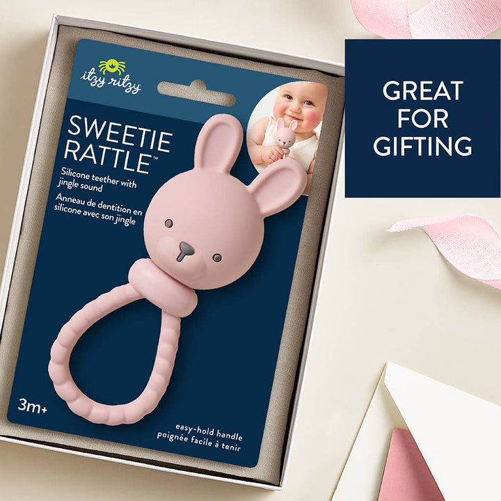 Pink Bunny Sweetie Rattle™