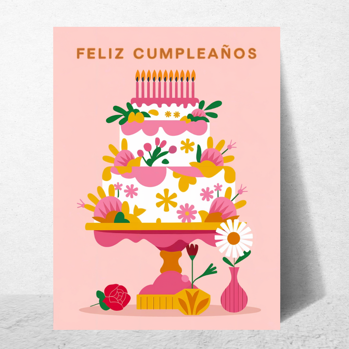 Feliz Cumpleanos - Birthday Card