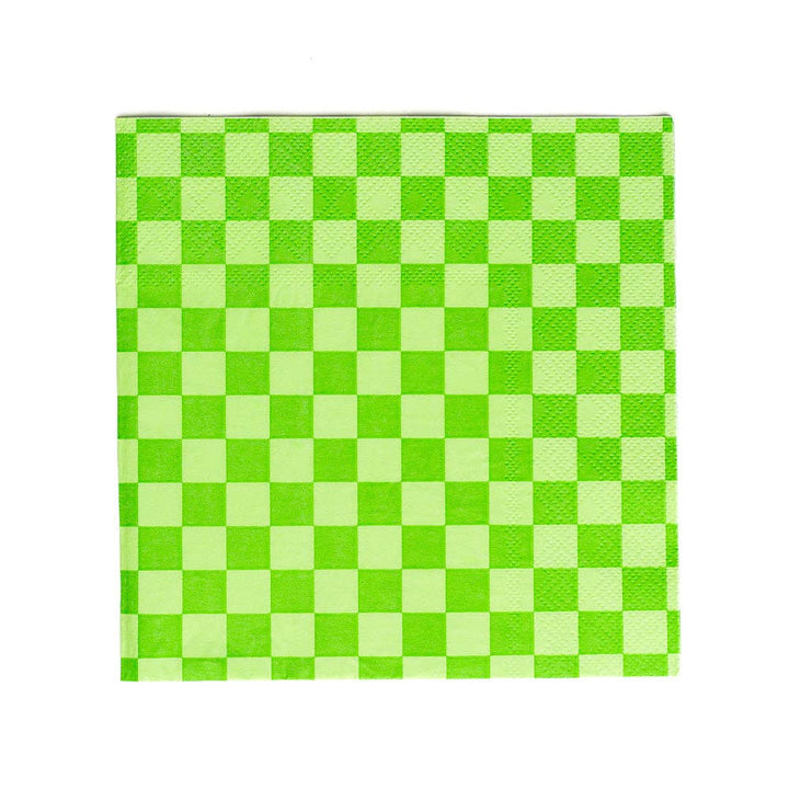 Check Cocktail Napkins - 20 Pk Peaches N' Cream