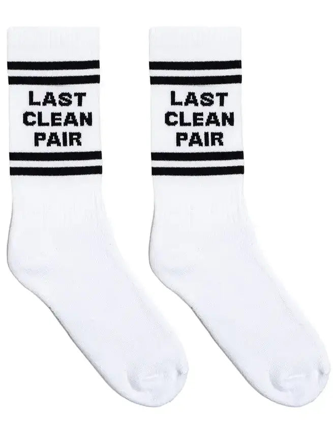 "Last Clean Pair" Classic Crew Socks