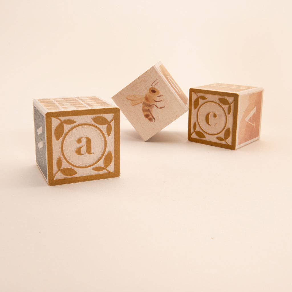 Watercolor ABC Wooden Blocks
