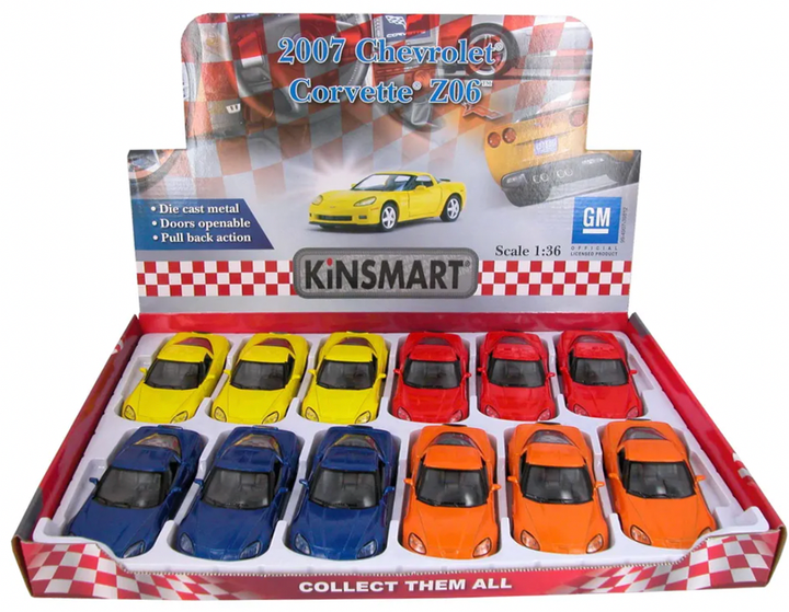 Die Cast 5" 2007 CHEVROLET CORVETTE Z06