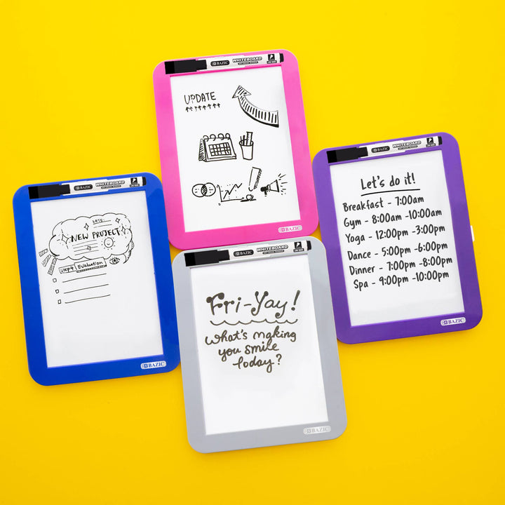 Dry Erase Board with Marker, 5 x 7 In