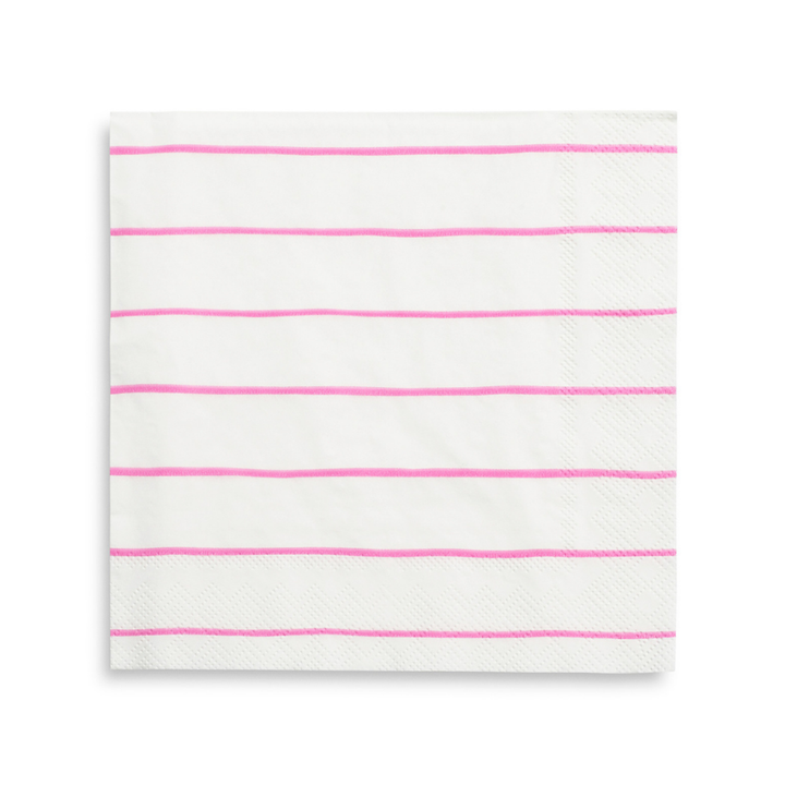 Striped Petite Napkins - 16 Pk Lilac Purple