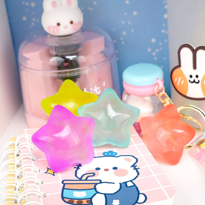 Chubby Chibi Frosted Star Sensory Toy