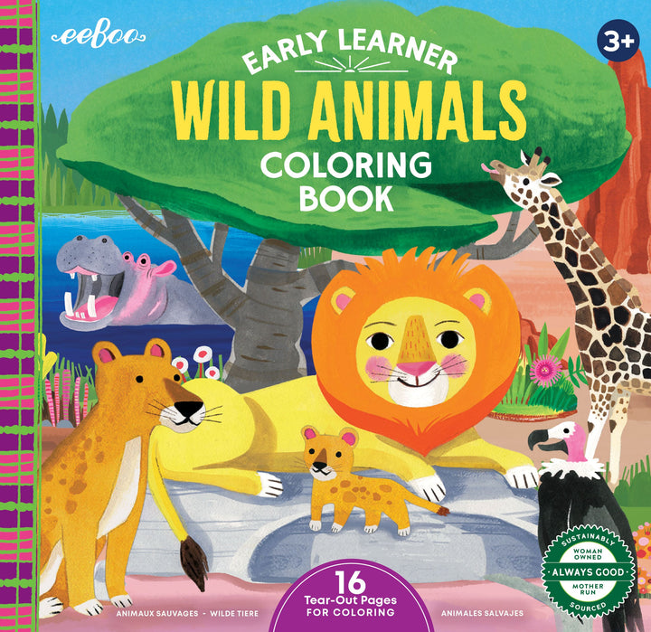 Wild Animals Coloring Book
