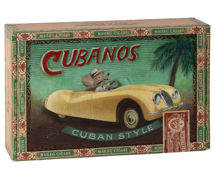 Grandma & Grandpa Mice In Cigarbox