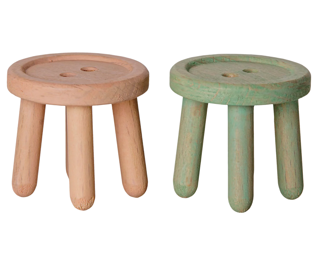 Stool set, Mouse Pink/Mint
