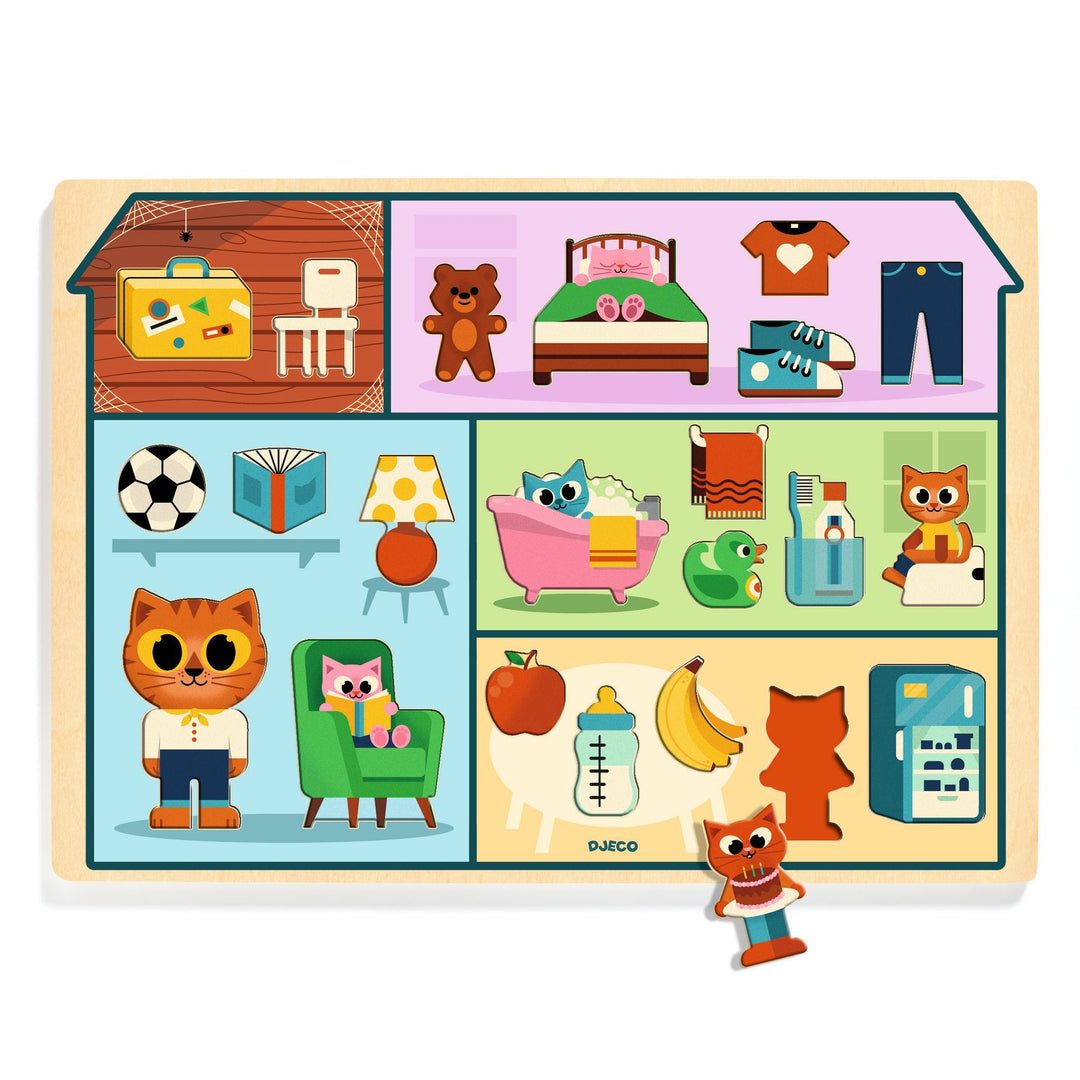Wooden Puzzle - House