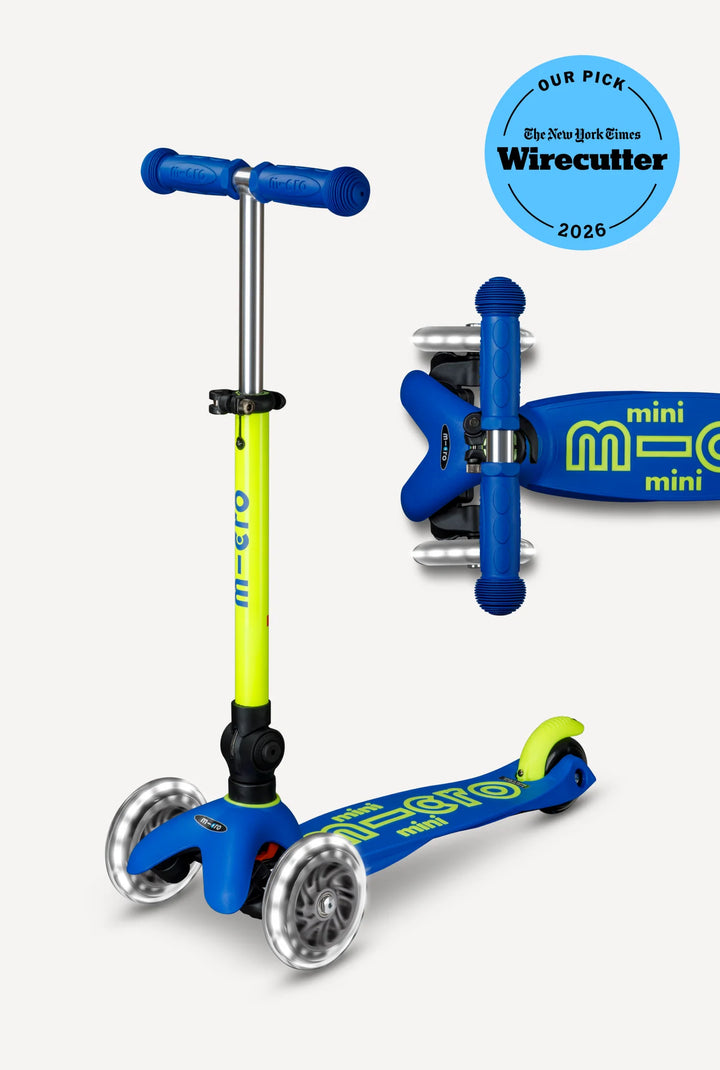 Mini Canary Yellow Blue LED Neon Scooter