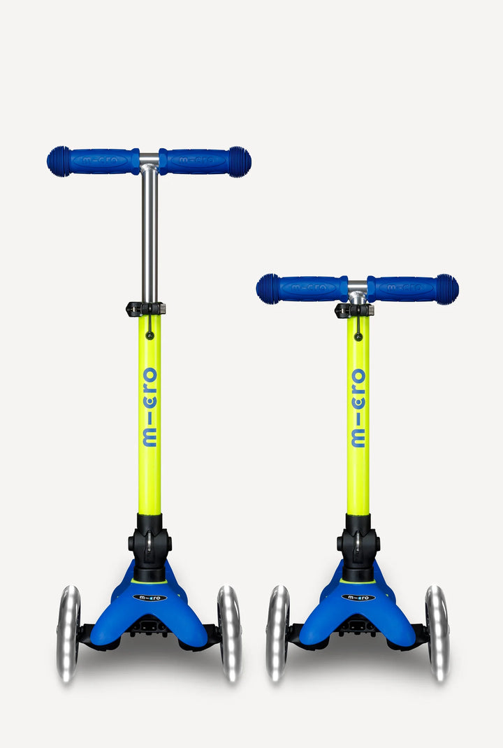 Mini Canary Yellow Blue LED Neon Scooter