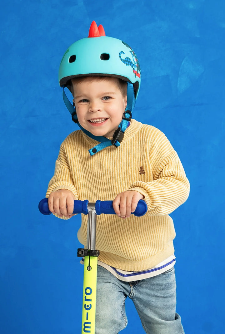 Mini Canary Yellow Blue LED Neon Scooter