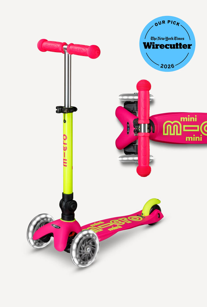 Mini Flamingo Pink Yellow LED Neon Scooter