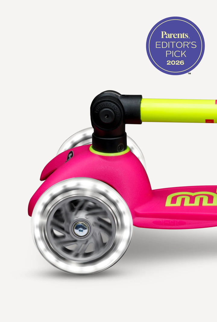 Mini Flamingo Pink Yellow LED Neon Scooter