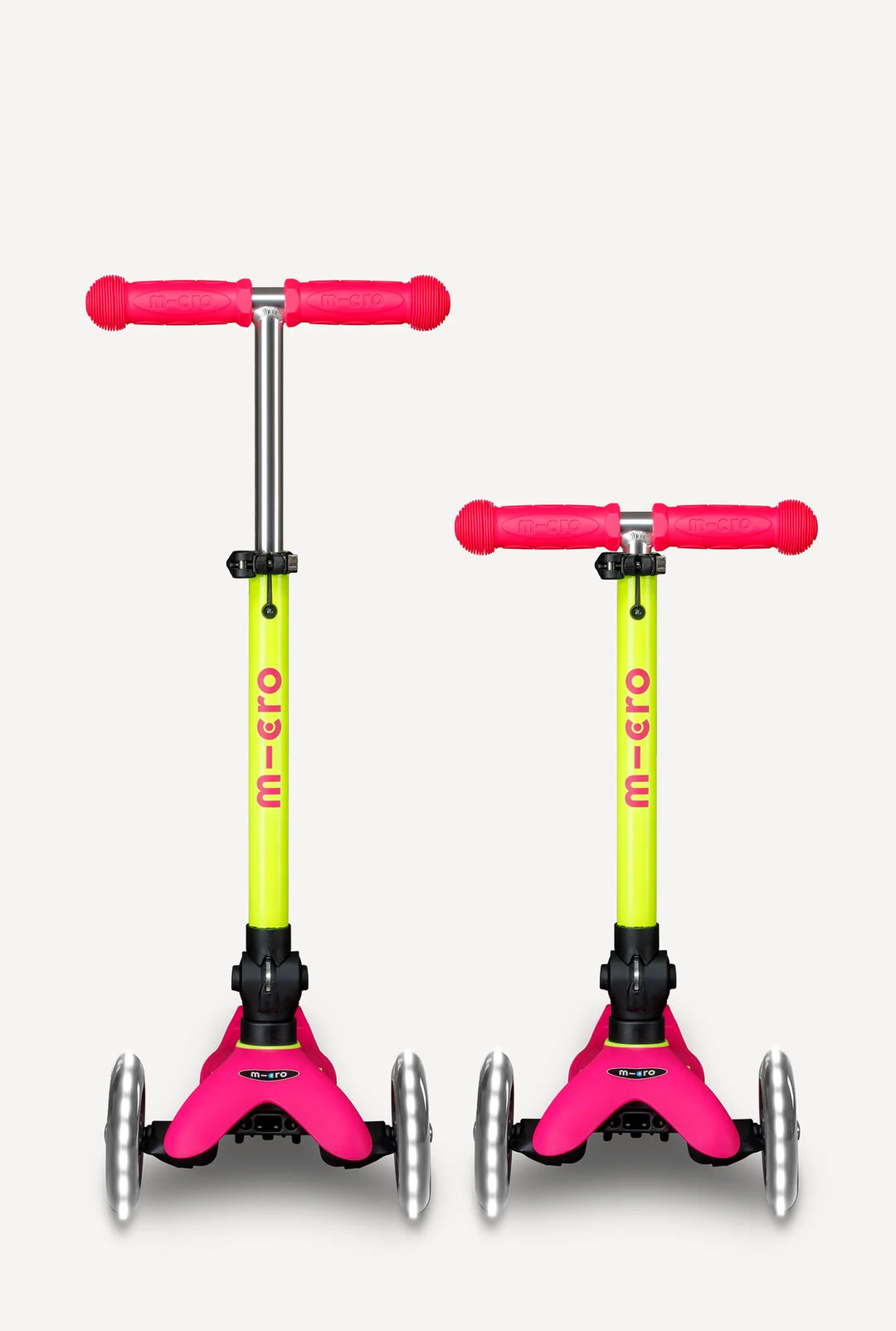 Mini Flamingo Pink Yellow LED Neon Scooter