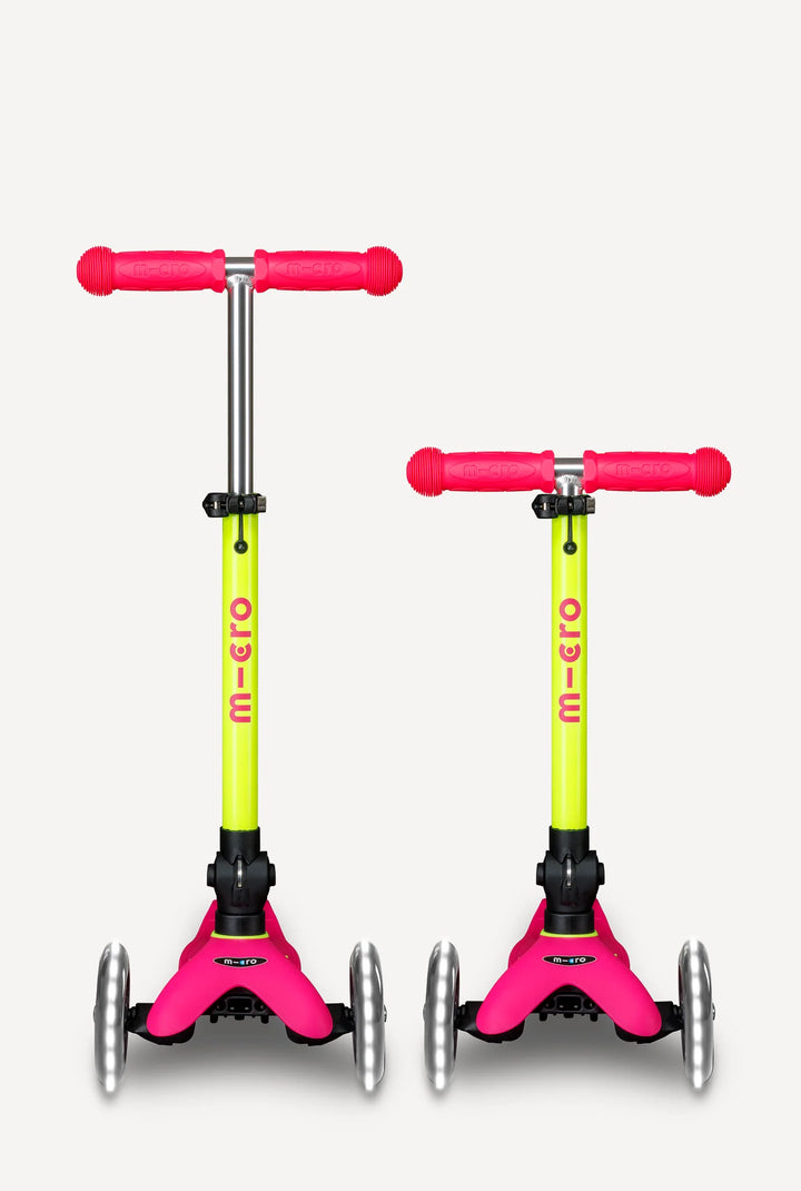 Mini Flamingo Pink Yellow LED Neon Scooter