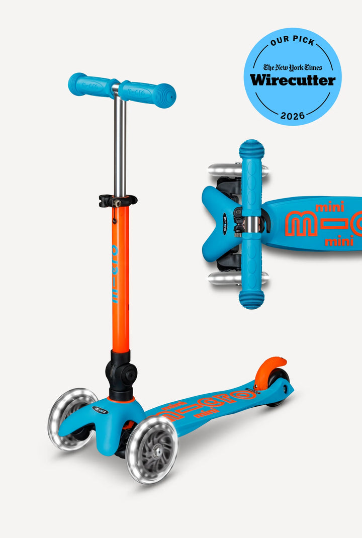 Mini Sunset Orange Aqua LED Neon Scooter