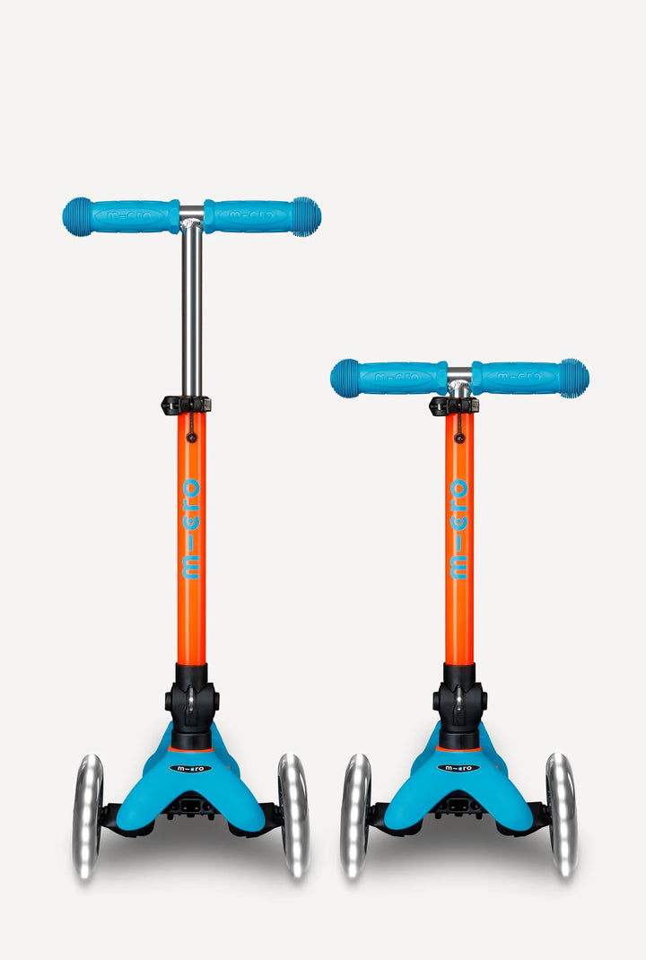 Mini Sunset Orange Aqua LED Neon Scooter