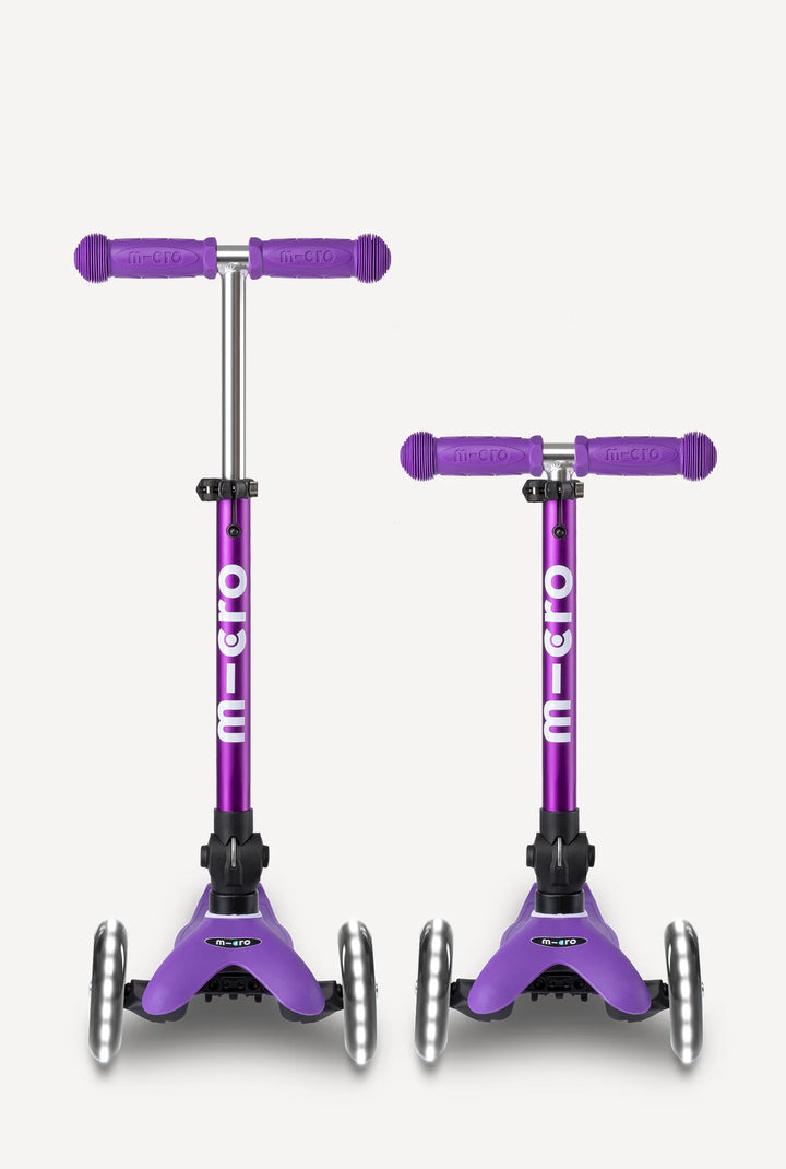 Mini Foldable LED Scooter Purple