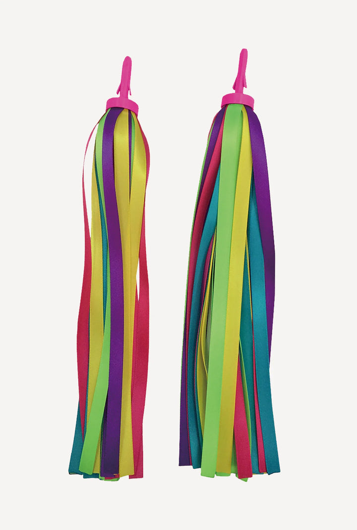 Neon Rainbow Ribbon Streamers