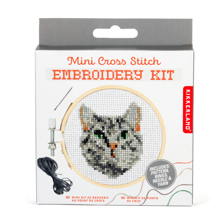 Cat Mini Cross Stitch Embroidery Kit