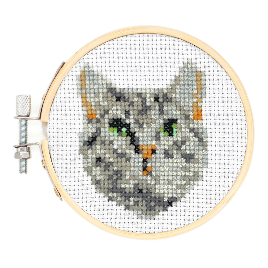 Cat Mini Cross Stitch Embroidery Kit