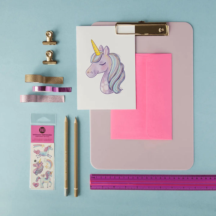 Unicorn Tattoo Greeting Card