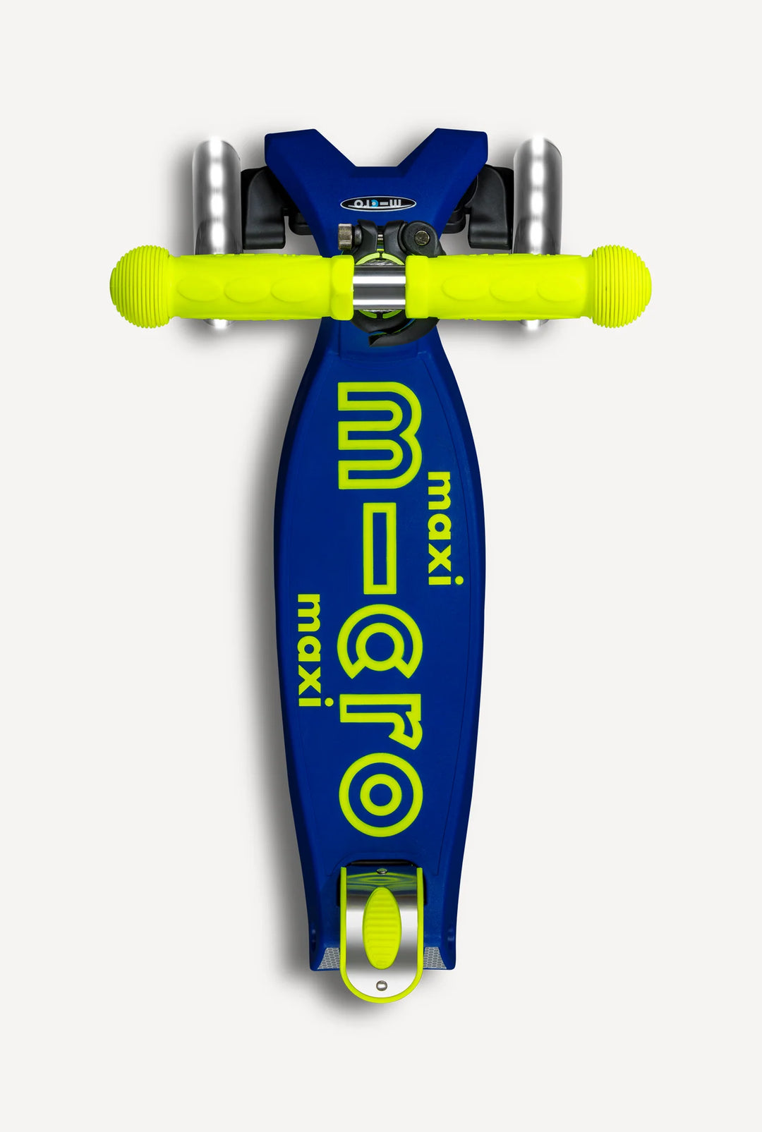 Maxi Canary Yellow Blue Foldable Neon LED Scooter