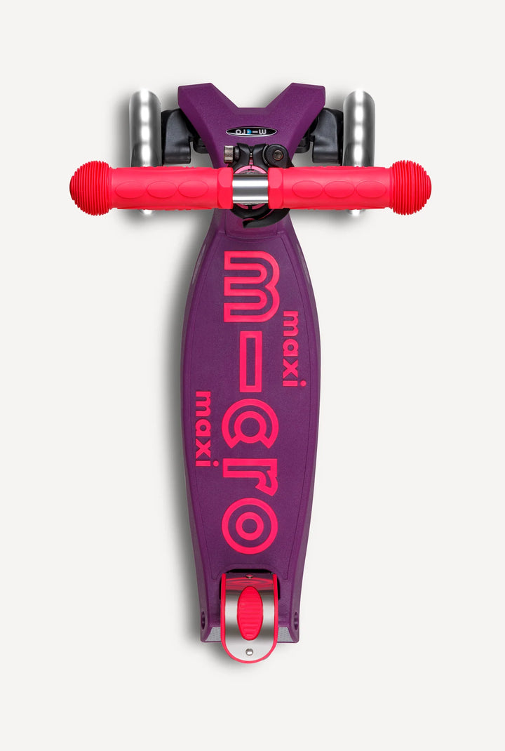 Maxi Ultra Pink Purple Foldable Neon LED Scooter