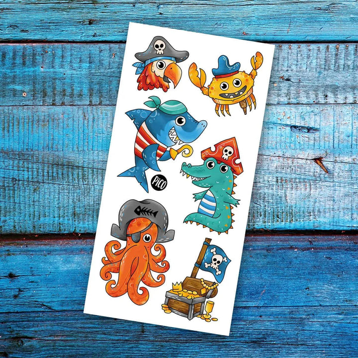Ocean Pirate Temporary Tattoos