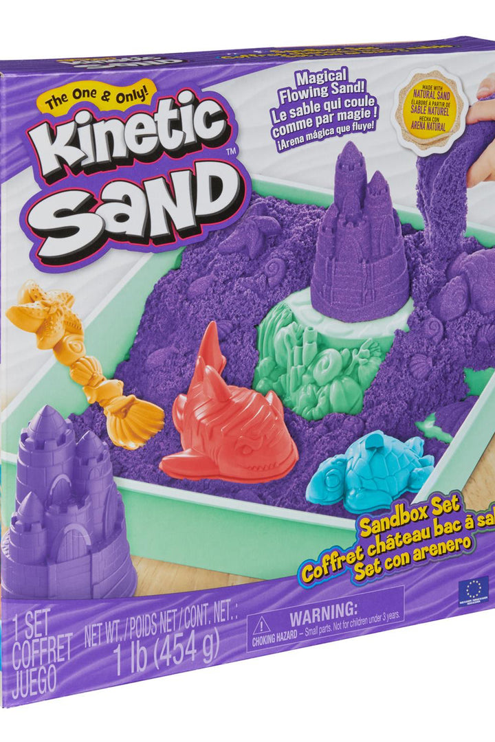 Photo of a box of purple sand box
