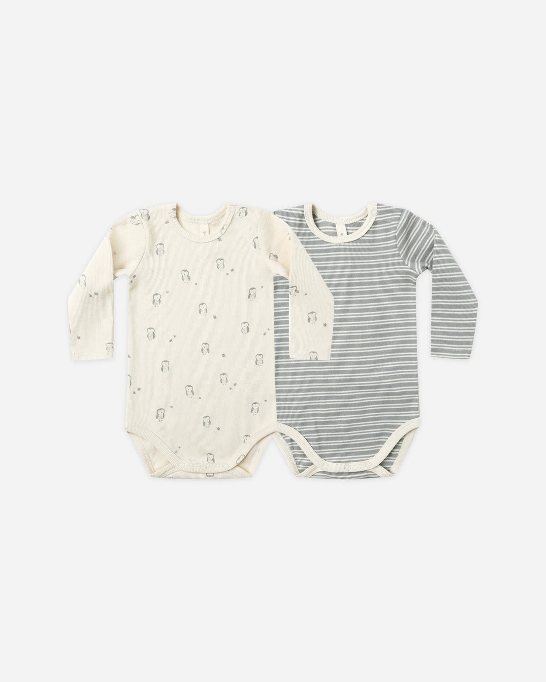 Blue Stripe Ribbed Bodysuit