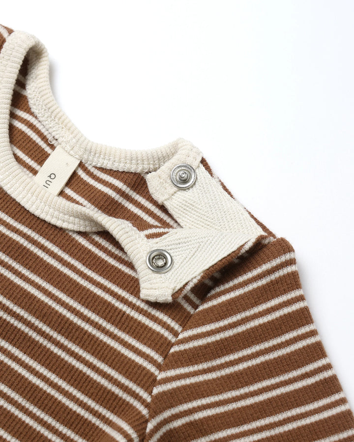 Cedar Stripe Ribbed Bodysuit