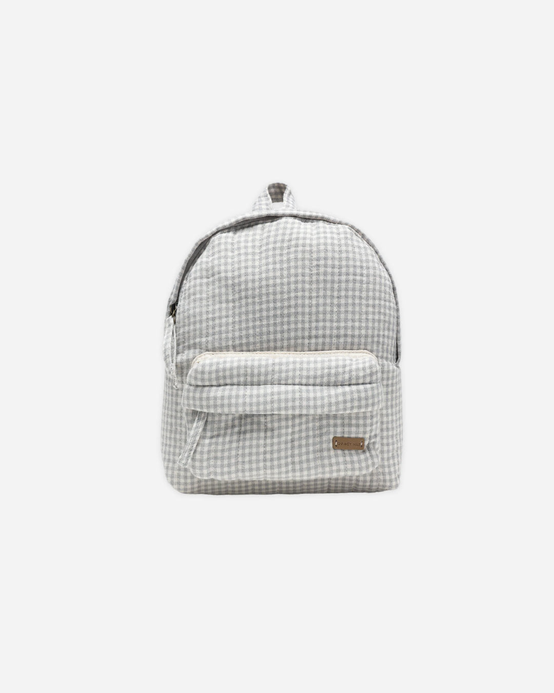 Blue Gingham Mini Backpack