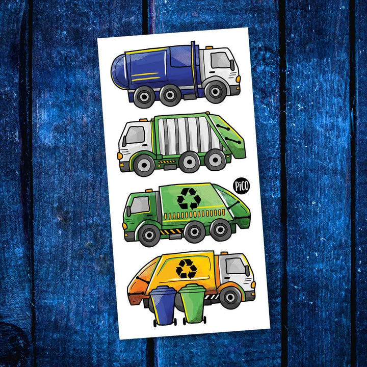 Garbage Truck Temporary Tattoos