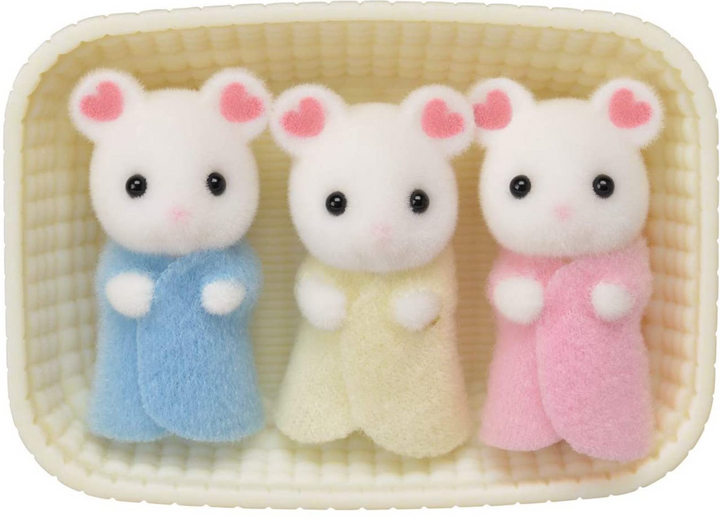 Marshmallow Mouse Triplets Baby Animal